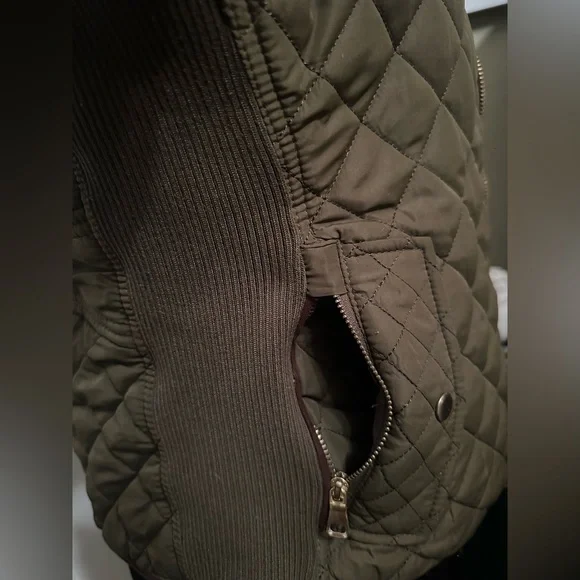 Love Tree Quilted Khaki Puffer Jacket - Picture 4 of 15